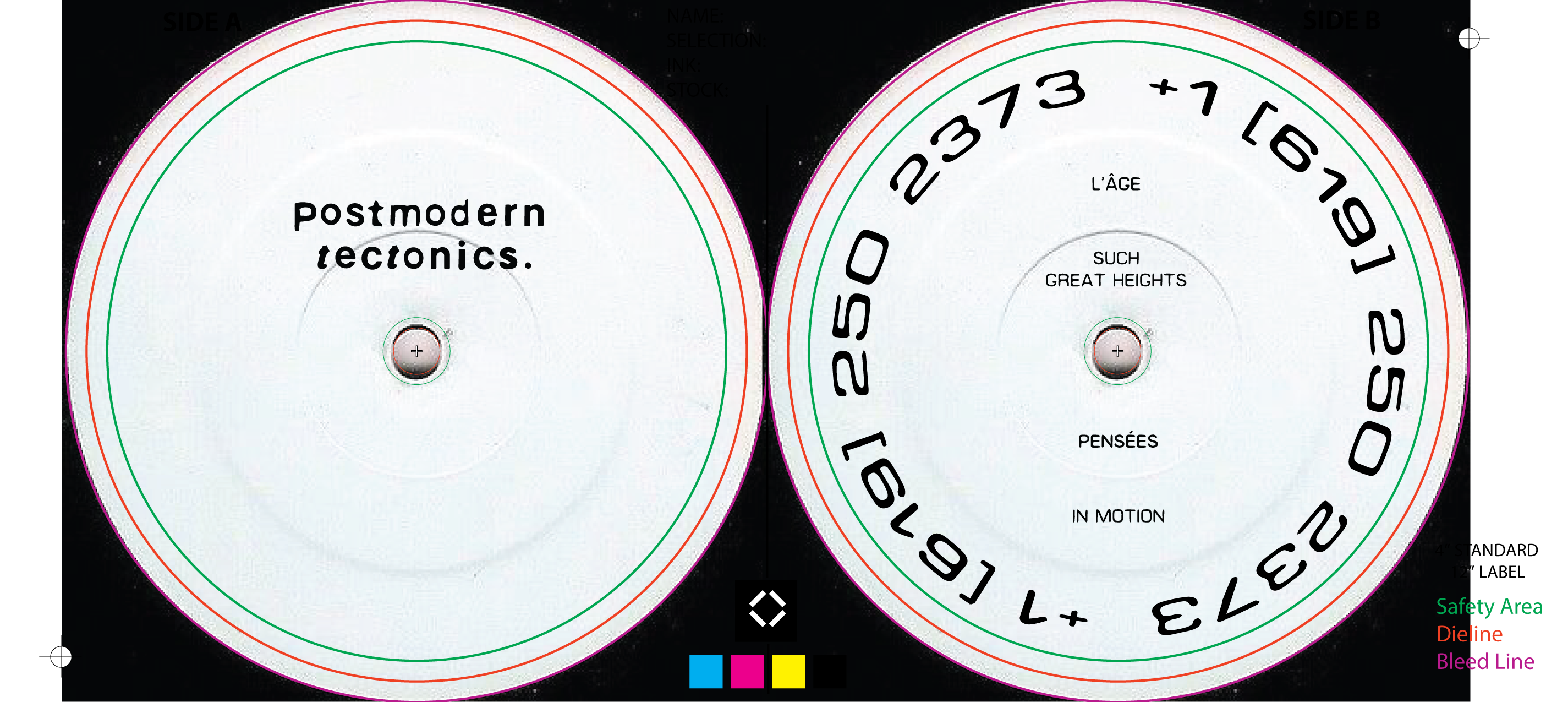 Record Label — center label design